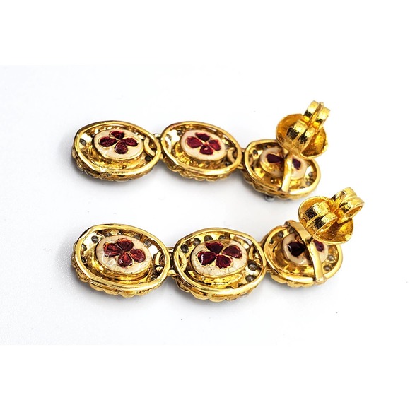 18kt Gold Fusion Diamond Earring - Picture 9 of 10